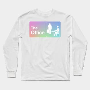"The Office" Rainbow Pastel Logo Long Sleeve T-Shirt